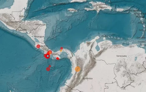 Reportan nuevos movimientos sísmicos en la provincia de Chiriquí