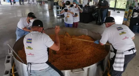 'El Pailón', iniciativa gastronómica que entregó tres mil platos de comida