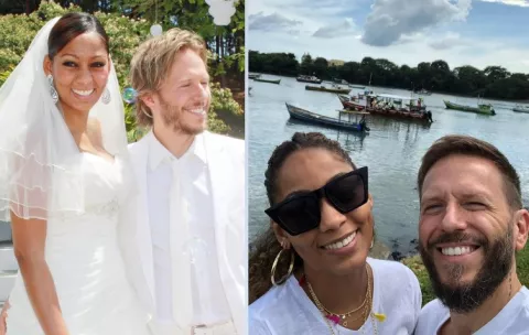 Noel Schajris felicita a su esposa, la panameña Gwendolyn Stephenson, en su aniversario número nueve de casados