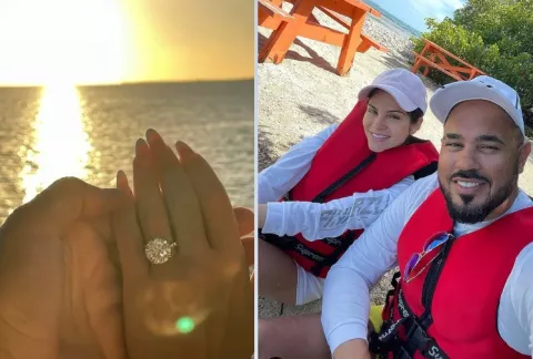 Natti Natasha anunció su compromiso con el productor  musical Raphy Pina