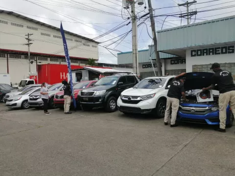 En la Operación Condado en Colón, recuperan 15 vehículos y detienen a 14 personas 
