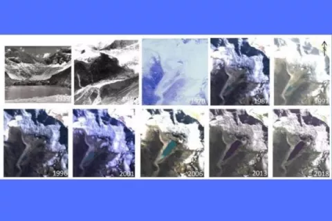 El cambio climático antropogénico derrite el glaciar peruano de Palcaraju