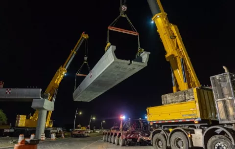 Culmina montaje de vigas del Ramal L2 del Metro de Panamá que conecta con el Aeropuerto de Tocumen