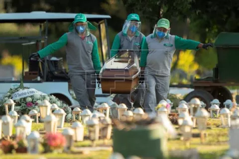 ¡Alerta! Brasil supera por primera vez las 2,300 muertes diarias por covid-19 y bate nuevo récord