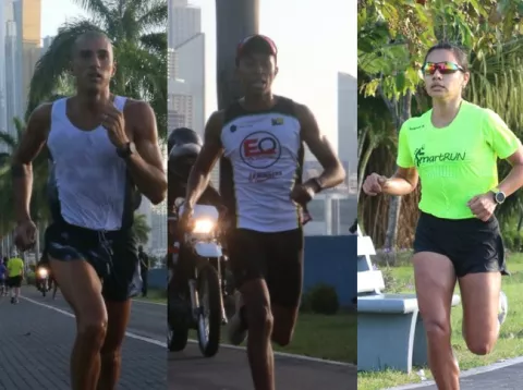 Christian Chena y Williana Rojas  ganan en la primera carrera 2020 tras la pandemia de coronavirus