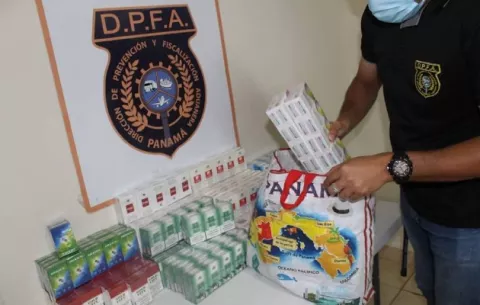 Aduanas decomisa cigarrillos de contrabando y productos de limpieza en Chiriquí