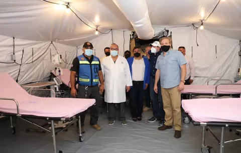 Hospital móvil donado por Estados Unidos fue inaugurado en Aguadulce