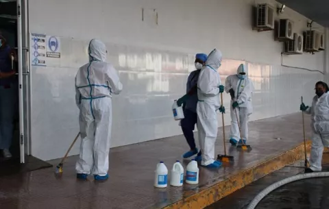 Fortalecen plan de desinfección en los centros hospitalarios de Colón
