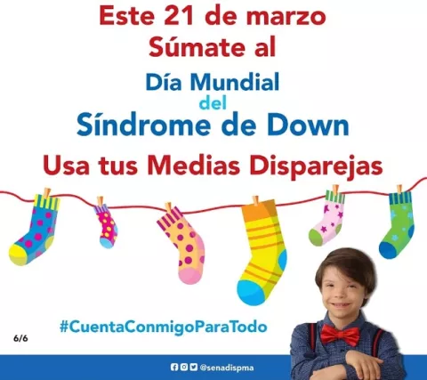 Usa medias disparejas para conmemorar el Día Mundial del Síndrome de Down 