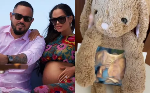 Raphy Pina recibió un peluche con el sonido de los latidos del corazón se su bebé
