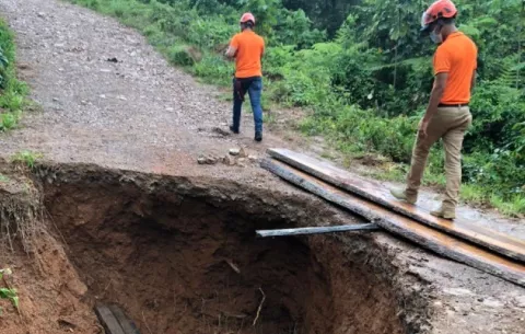 Sinaproc cierra un tramo de la vía que conduce a Piedras Gordas de Coclé por seguridad