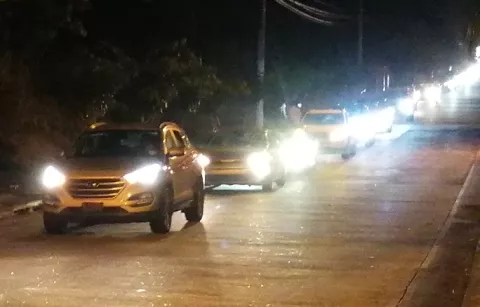 Caravana de autos hacen en calles de Arraiján, en rechazo a proyecto habitacional 