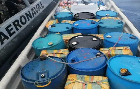 Senan decomisa 900 kilos de cocaína en Punta Burica y detiene a tres extranjeros