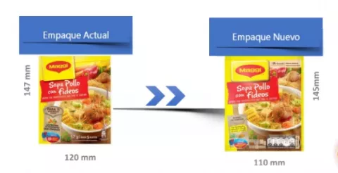 Nestlé reduce el tamaño de los empaques de sus sopas Maggi para contribuir con el ambiente