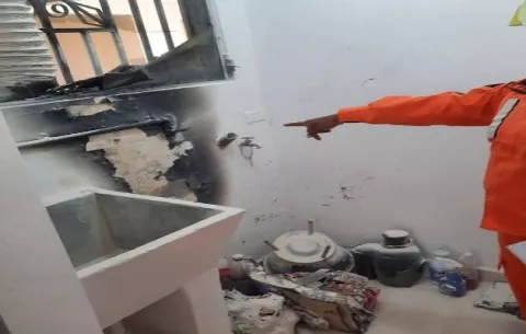 Dos venezolanas resultan con quemaduras tras explosión de gas en Alcalde Díaz 