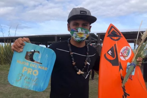 Tao Rodríguez, una promesa del surf panameño, destaca en Argentina