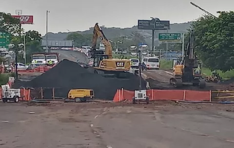 Hasta el lunes se extenderán los trabajos  de la vía Panamericana en Arraiján cabecera