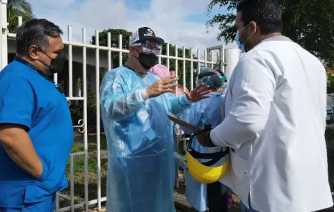 Director de la Caja de Seguro Social encabeza jornada masiva de hisopados en Dolega, Chiriquí