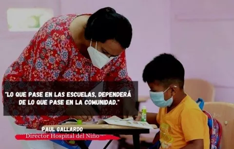 Paul Gallardo: 'Es el momento para  que los niños regresen a las escuelas'