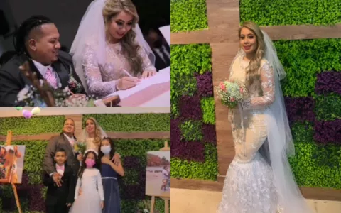 Mario Iván y su pareja, Anyuri Martínez, se dieron el 'sí'