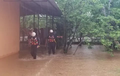 Evalúan afectaciones por mal tiempo en Guararé