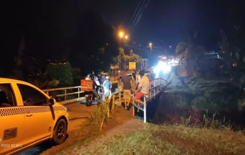 Residentes de Puerto Caimito en La Chorrera protestan por la falta de energía eléctrica
