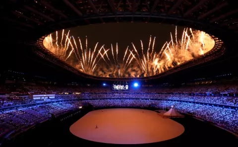 Tokio en su inauguración de los Juegos Olímpicos 