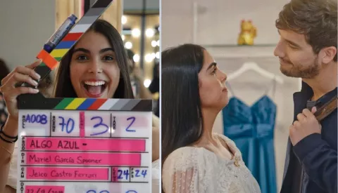 Elizabeth Grimaldo presenta la canción 'Tiempo perfecto' de la película 'Algo azul'