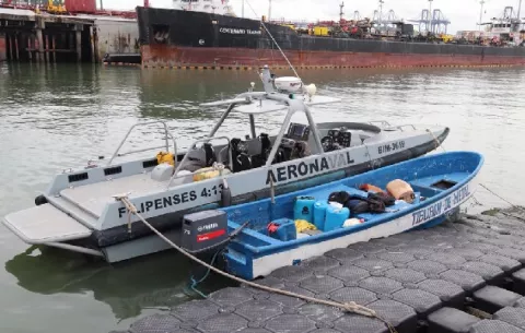 Senan decomisa 200 paquetes con presunta sustancia ilícita en Bique