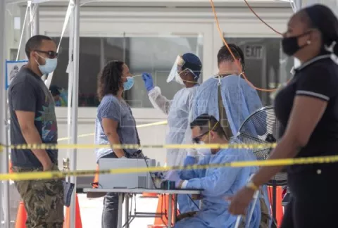 Cifra de hospitalizados en Florida por covid-19 sube a 10,593
