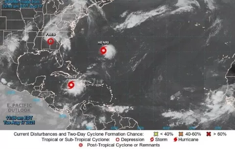 Grace se transformó este miércoles en el segundo huracán de 2021 en la cuenca atlántica