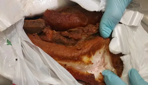  Detectan carne de cerdo proveniente de República Dominicana en el Aeropuerto Internacional de Tocumen