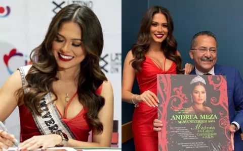 Andrea Meza, Miss Universo 2020, es nombrada madrina de la Comisión Latina sobre el SIDA