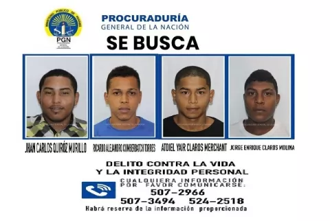 Ministerio Público revela los rostros de cuatro personas requeridas por asesinato en Calidonia