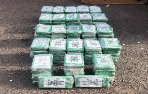Senafront incauta 117 paquetes de drogas ocultas en artículos de línea blanca en Bugaba, Chiriquí
