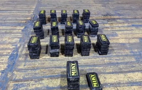 Decomisan 81 paquetes de drogas dentro de un contenedor en un puerto colonense