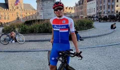 Panameño Franklin Archibold cumple otro sueño en la cuna del ciclismo mundial