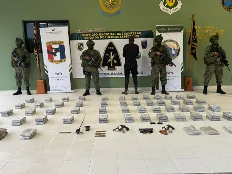 Un aprehendido y decomiso de sustancias ilícitas durante operativo Mantus 4