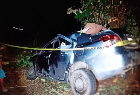 Conductor muere al estrellar vehículo contra un árbol en el sector de La Lagarterita, La Chorrera