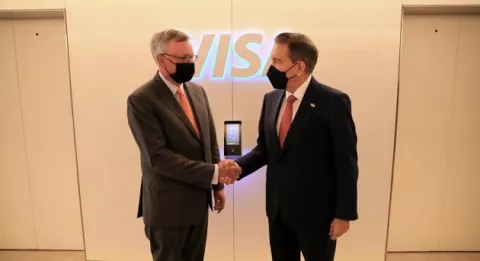 Presidente Laurentino Cortizo se reúne con CEO de Visa en Nueva York