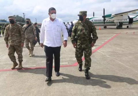 Panamá y Colombia evalúan construir un puesto binacional para enfrentar  amenazas comunes en el área fronteriza