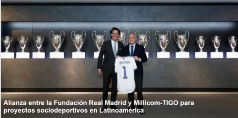 Fundación Real Madrid y Millicom-Tigo se unen en beneficio de proyectos sociodeportivos en Latinoamérica 