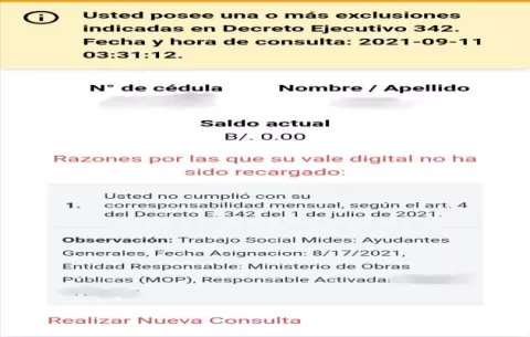 Chiricanos denuncian que el Gobierno se burló de ellos y los sacaron del vale digital