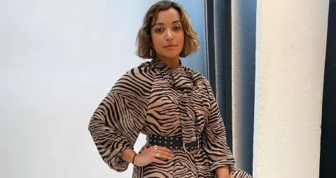Alexa Chacón fue moderadora de una exposición 