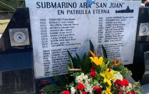 Argentina inaugura memorial por las 44 víctimas del ARA San Juan hundido en 2017