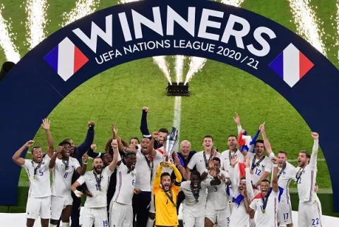 Francia remonta a España y conquista la Liga de Naciones de Europa