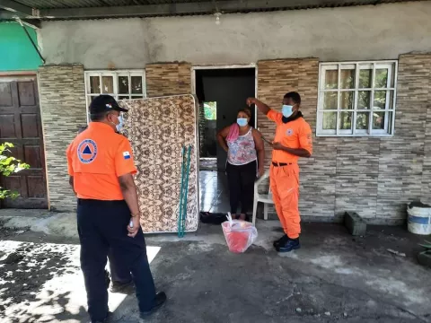 Dieciocho familias afectadas por las lluvias en Colón