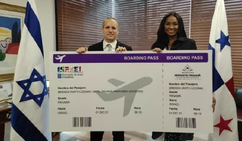 Brenda Smith Ledezma, Señorita Panamá para Miss Universo, está lista para su viaje a Israel