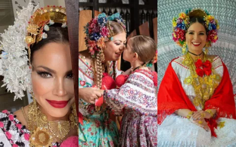 Caras de la farándula local visten sus mejores galas en las efemérides patrias 