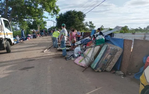 Proceden al desalojo del asentamiento informal Tierra Prometida en La Chorrera